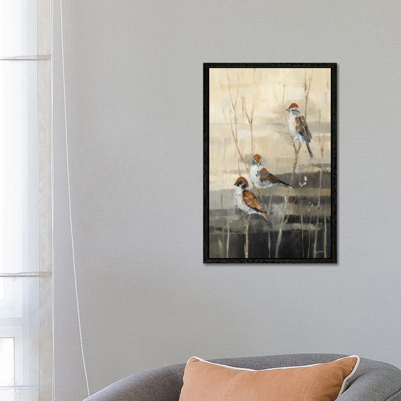 Evening Sanctuary III by Avery Tillmon - Painting on Canvas, 66.04 cm H x 45.72 cm W, Black Floater Framed