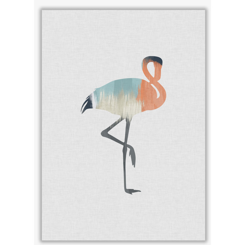 Pastel Flamingo - Print, No Frame, 30 cm H x 21 cm W x 1 cm D