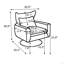 360-Degree Swivel Accent Chair with a Pillow-1162006660