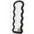 Long Wavy Floor-Length Mirror - Can Be Hung Or Installed On The Wall, Suitable For Bedrooms And Living Rooms-1939638478
