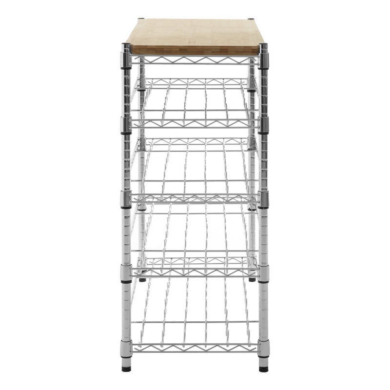Eversole Floor Wine Bottle Rack in Natural