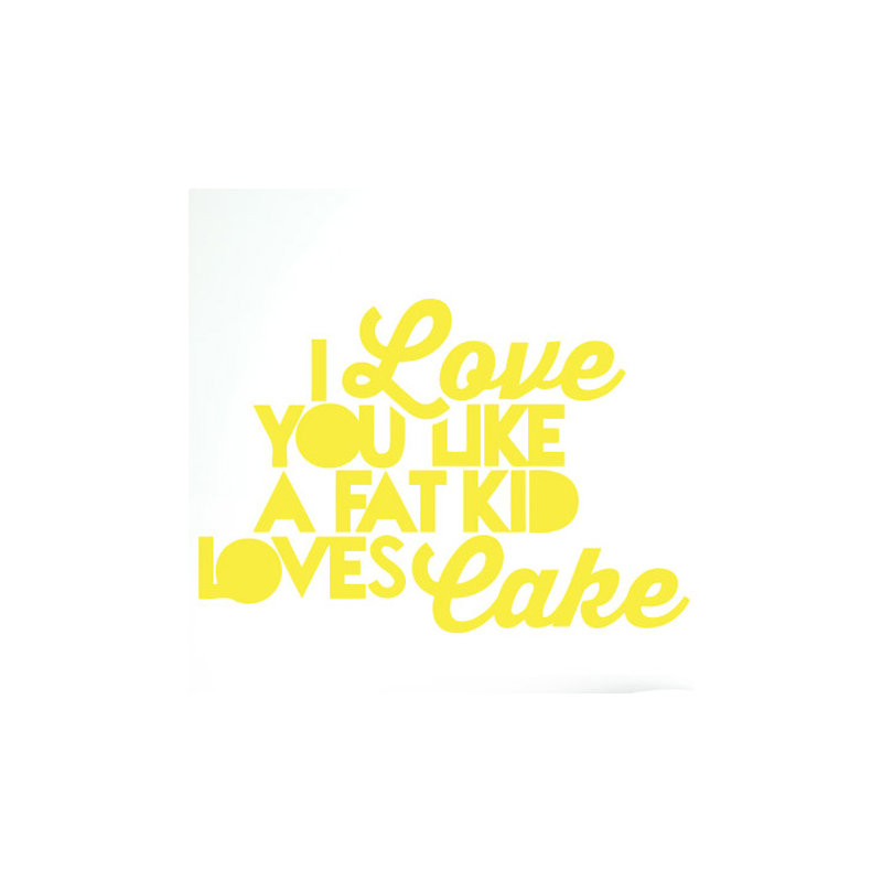 Non-Wall Damaging Wall Decal, Bright Yellow, Large