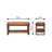 Wood Small Buffalo Slatted Hallway Bench