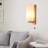 Modern Wood Glass Light Wall Sconce Lamp Elegant lighting Pull Switch