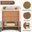 Fet 30" Single Bathroom Vanity With Solid Wood Frame And Ceramic Top-1012999717