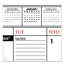 Calendrier mensuel de coussin de bureau