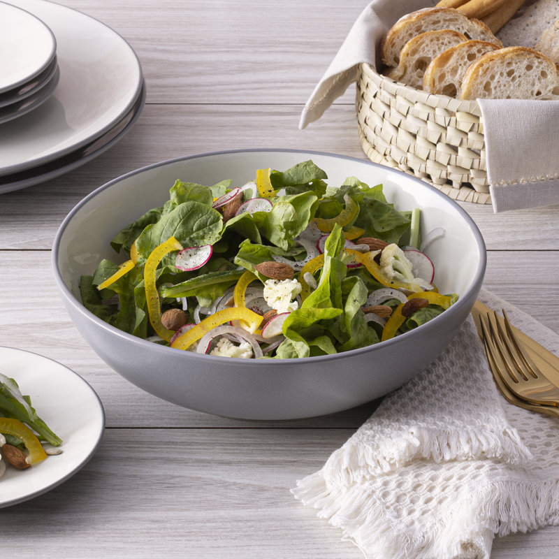 Noritake Colorwave Round Vegetable Bowl, 9-1/2", 64 Oz., Slate