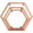 Mthimunye 3 Piece Hexagon Metal Floating Shelf-1781485206