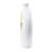 11X3.1X12" Round Vase,White/Gold