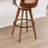 Clero Swivel Faux Leather Counter Stool With Rattan Back-1138019680-1138019674