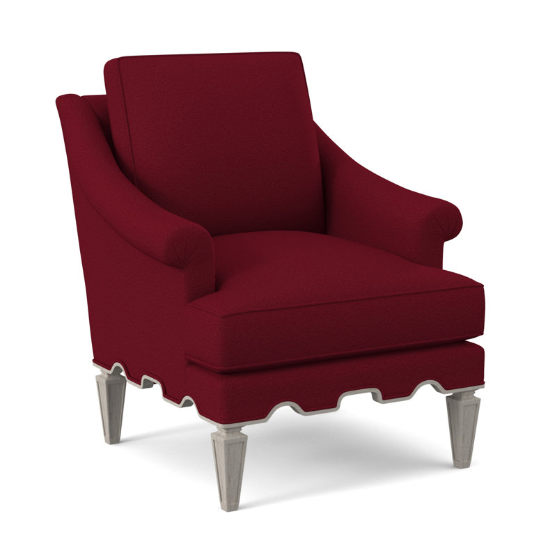 Chaise Palm Beach, Bisque, Mélange de polyester rouge à lèvres Margaret