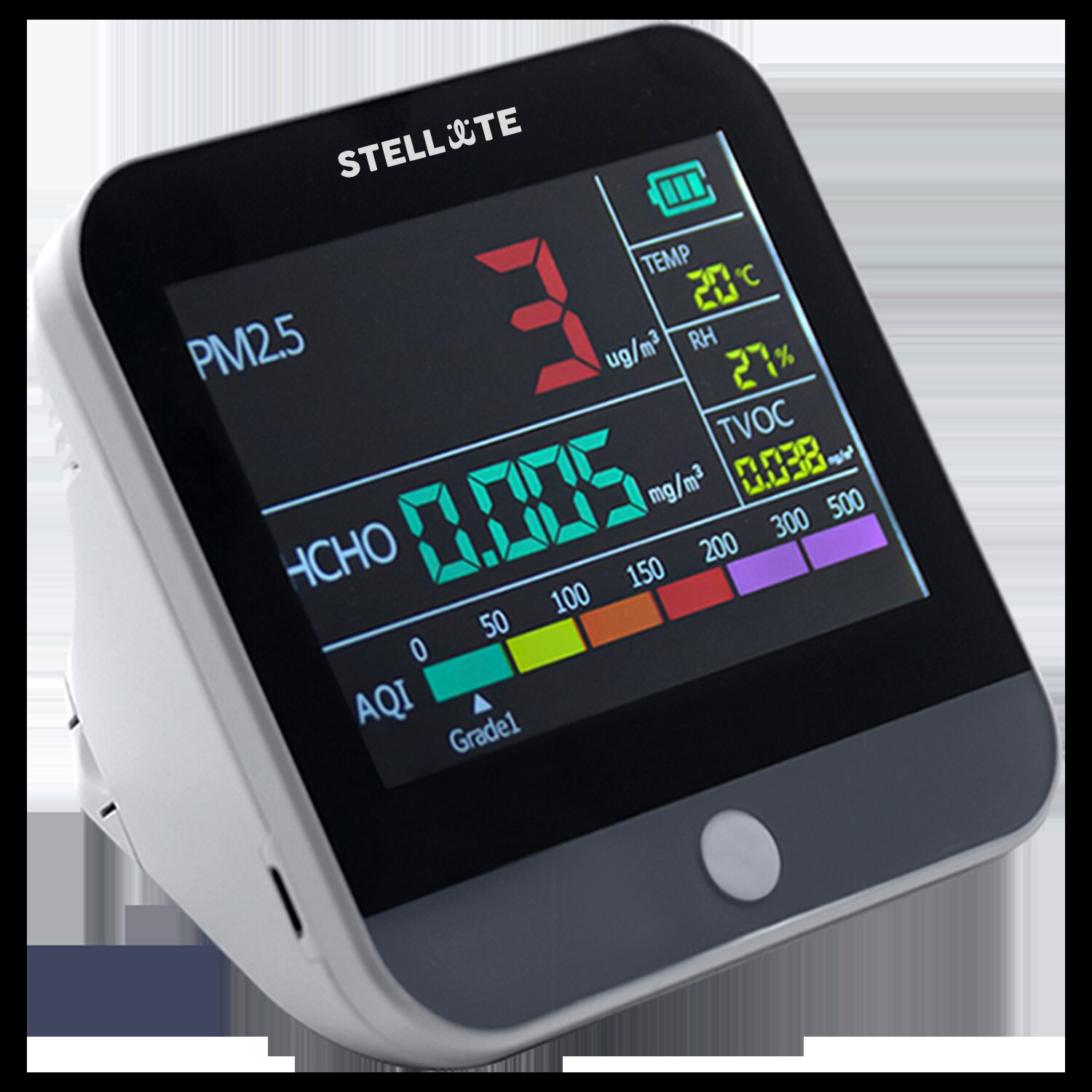 STELLATE 3.5'' Clock Thermometer