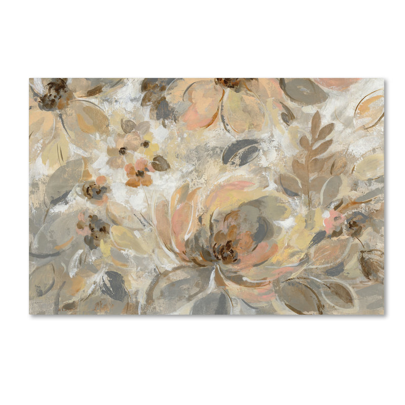 « ivoire floral », reproduction sur toile tendue, H 12 po x l 19 po