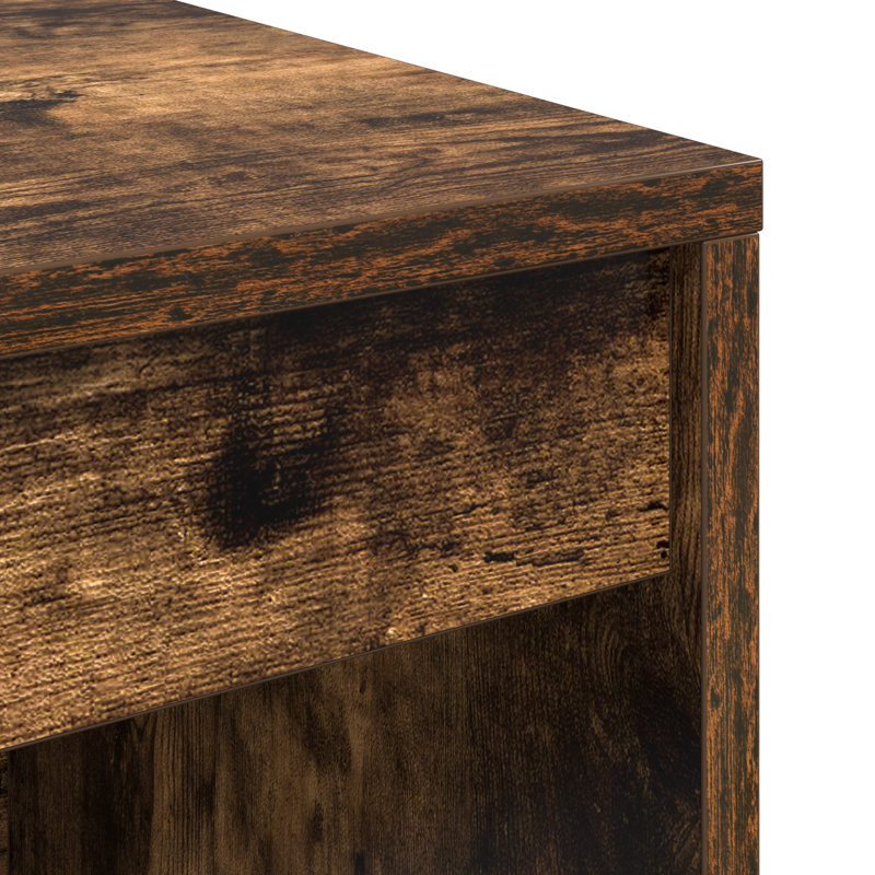 Writing Desk Particle Board 76 Cm, Smoked Oak, 76cm H x 70cm W x 40cm D