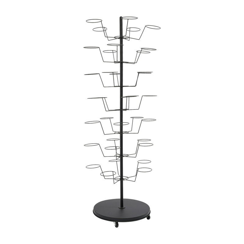 Tatyiana Multi-Layer Freestanding Hat Display Stand, Black