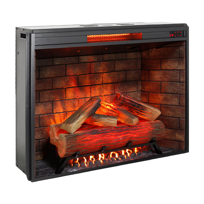Infrared Electric Fireplace with Removable Trim Kit, Touch Panel, and Realistic Fire Effects for Cozy Home Heating