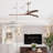 52" Solid Wood Blades Ceiling Fan With Light With Remote Control, Noiseless Reversible Motor, 6 Speed,3 Color, For Patio Living Room, Bedroom, Indoor.-1187170240-1187170239