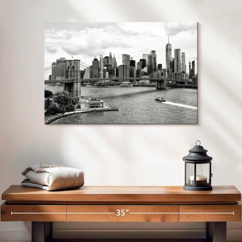 Nicci, l'horizon de New York, H 16 po x l 24 po