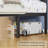 Metal Bed Frame  with LED Light and Charging Station, Storage Headboard, No Box Spring Needed-423302552-423302555