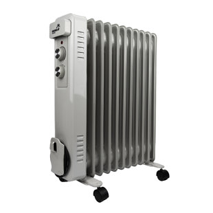 Globewolf 2500W 1 BTU Electric Radiator Space Heater with Adjustable Thermostat