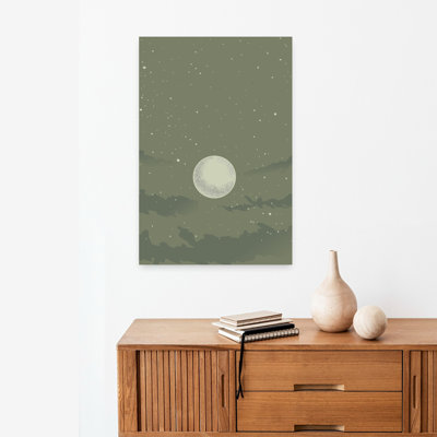 Science-Fiction, planète, abstrait, paysage éthéré contemporain, art mural