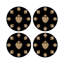 Ex vote Vegan Leather Round Pebble Placemat-1320812428