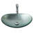 Bathroom Artistic Tempered Glass Silver Vessel Bathroom Sink With Chrome Pop-Up Drain-123626430-123626428