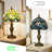 1-Light Tiffany Style Stained Glass Table Lamp,14.7 Inch Vintage Desk Lamp