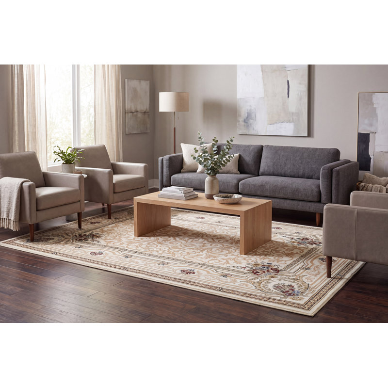 Tapis ivoire Attell, Rectangle 3 pi 11 po x 5 pi 7 po