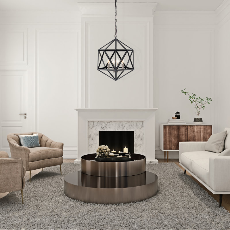 Atakan 4 - Light Dimmable Geometric Chandelier