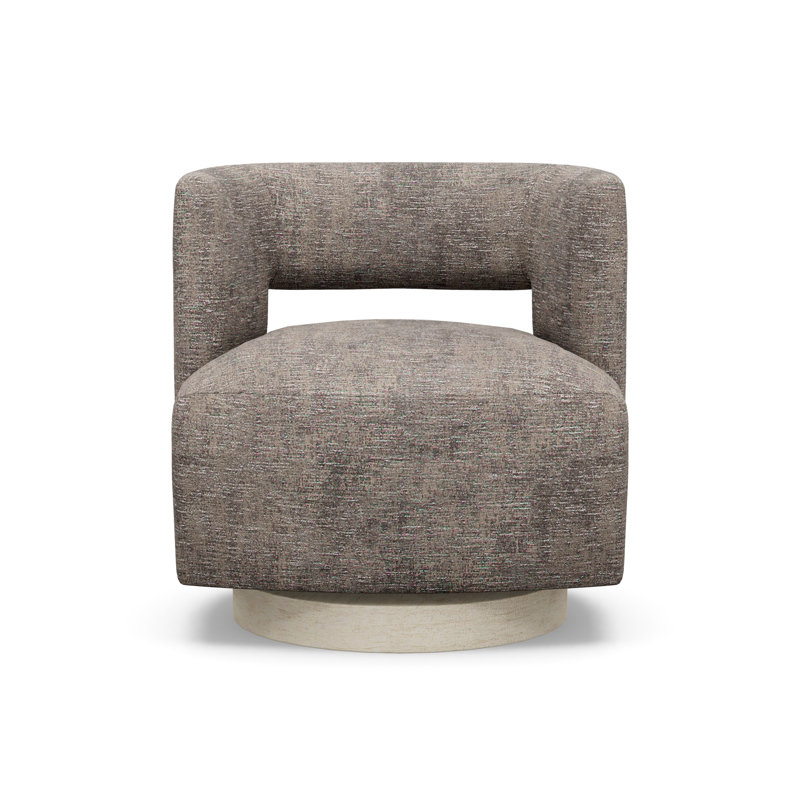 Crystle Swivel Barrel Chair, 9637-86, Sandstone
