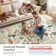 Garbrand Jungle Animal & Floral Washable Beige Area Rugs - Ultra Thin Non Slip Rug For Living Room Bedroom Kids Room / Nursery 