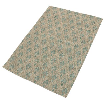 Malynn Collage Hand-Tufted Tan/Teal Area Rug -  Alcott HillÂ®, 575043BD46A949F5856AE7EDAFB6CCC3