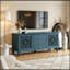 Meuble Ethridge avec portes sculptées creuses, 3 tiroirs et tablettes ajustables-1038305256