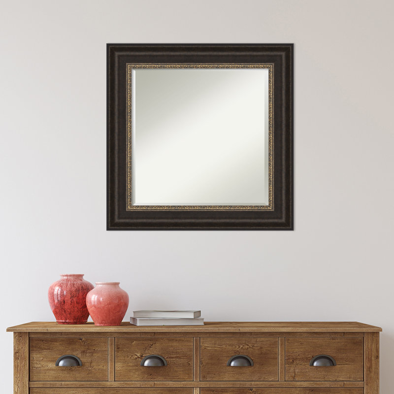 Miroir de salle de bain Herlinda, 26 po x 26 po