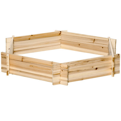 Outsunny Wooden Raised Garden Bed
