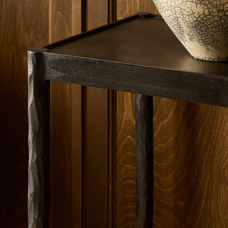 Jade Console Table-Hammered Bronze