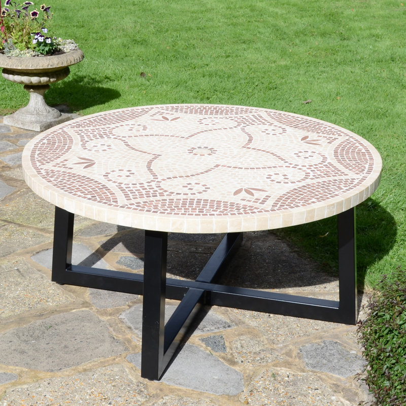 Provence Garden Stone Mosaic Coffee Table