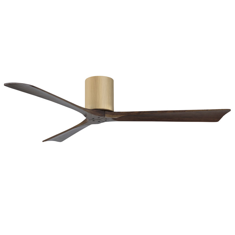 Ventilateur de plafond à 3 pales Olivier, Ton noyer, Érable clair, 60"