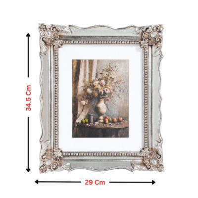 Silver Picture Frame with Mat