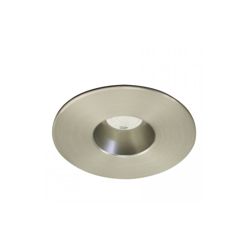 Garniture encastrée ouverte 1,25" spot Miniature, Nickel brossé, 3000 K