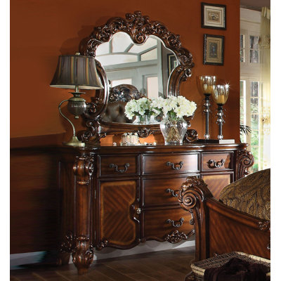 Commode combinée 5 tiroirs avec miroir Ryles