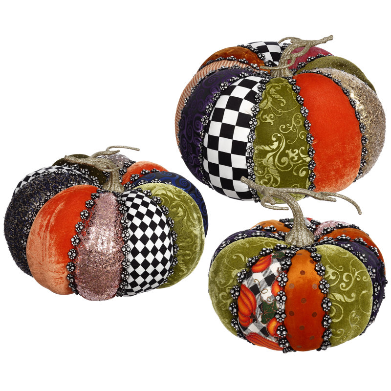 Ensemble de 3 citrouilles Couture