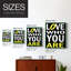 «Love Who You Are», reproduction encadrée - bois massif-1439744676-1439744672