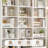 82.3"H X 59.1"W Wood 15-cube Bookcase With 2 Large Cabinets, Modern Storage Organizer For Living Room, Office Or Kitchen-1730958511