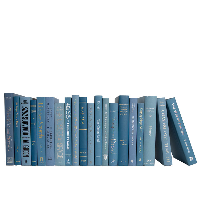 Livres décoratifs - Livres Marlin - Livres bleus au pied