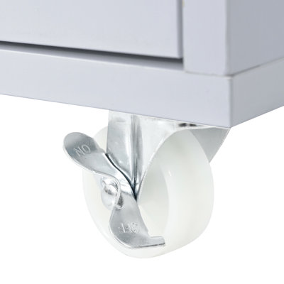 Kitchen Island On Wheels With Extended Table, Led , Power Outlet, Fluted Glass Doors & Materials, Grey Doors, Lights, Outlets In Shade