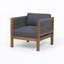 Fauteuil club de patio avec coussin