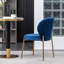 Chaise de salle à manger en velours-1043310812