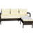 2 Outdoor Patio With More Sparkling Beige Cushions Sectional (2 Pieces) Gleaming